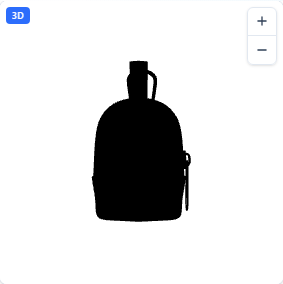 Mini Backpack Bag Charm in Black (BK)